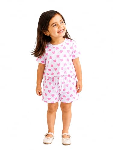 Image of Kidbea Kids Cotton Clothing Set | Ultra-Soft Printed Half Sleeve T-shirt & Shorts Set Comfort Fit Casual Wear for Boys & Girls