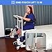 Patient Lift Transfer Chair, Electric One-Button Lift Wheelchair for Home Lift Transfer Chair Transfer Lift Chair with Bedpan, Transfer Chairs for Seniors Disabled