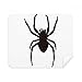 Insect Spider Illustration Black Pattern Cleaning Cloth Screen Cleaner 2pcs Suede Fabric