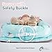 Joyful Journeys Baby Lounger - 2 in 1 Infant Lounger Baby Nest/Diaper Organizer - 100% Cotton Lounger Pillow - Portable Baby Lounger Travel Bed - Newborn Essential - 0-18 Months (Blue Lambs)