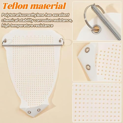 Image of Steam Iron Teflon Shoe Cover, Plate Protector for Standard Size Irons, Quick Install Ironing Accessory, Safe on Cloth
