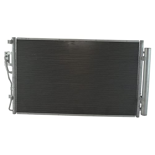Image of TRQ A /C Condenser and Receiver Drier Assembly Compatible with 2010-2012 Hyundai Santa Fe 2011-2015 Kia Sorento