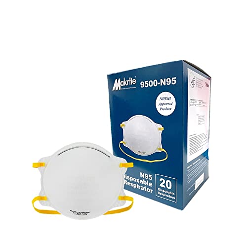 業務用マクライト560枚Makrite N95/DS2防じんマスク 立体構造お面 セーフラン安全用品 Makrite N95マスク 1箱10枚 折りたたみ式 個