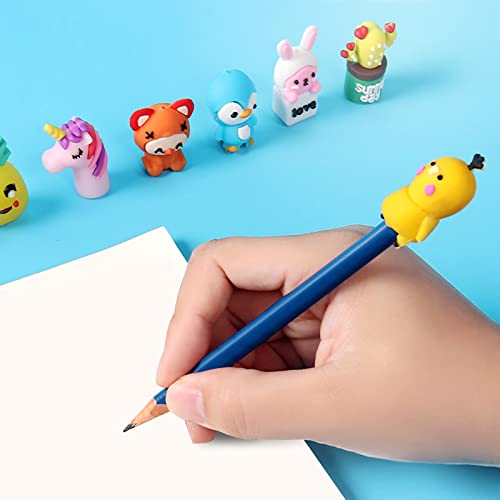 Lofir 60 Pieces Pencil Toppers Animal Pencil Toppers Pen Toppers Clip On Pencil Classroom Prizes For Office Kids Back To School Student Supplies Party Favors… (60) #TOP5