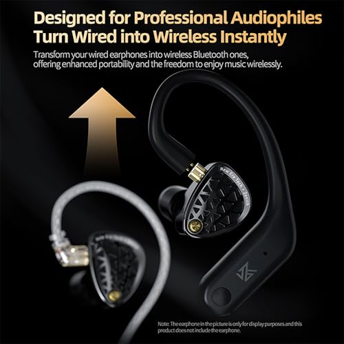 Image of CCA KZ AN01 Active Noise Cancellation Wireless IEM Bluetooth Adapter, Bluetooth 5.4 Module, 40Hrs Playback Sport Earhook for KZ ZS10 PRO /ZSN Pro X /AS16 PRO X /Castor /EDX Pro, CRA /C12(0.78mm Pin) | Ear-Hook Module, 40Hrs Playback Sport Earhook for KZ ZS10 PRO /ZSN Pro X /AS16 PRO X /Castor /EDX Pro, CRA /C12(0.78mm Pin)