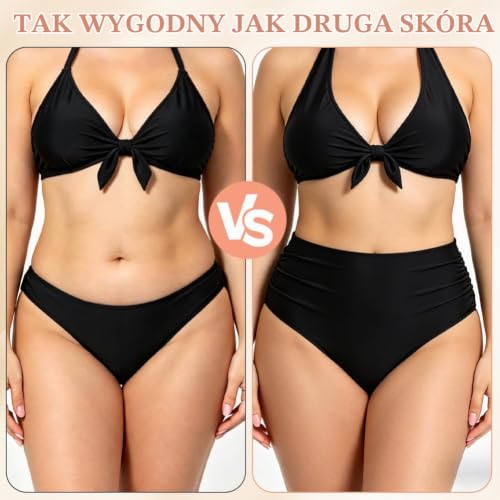 Majtki bikini damskie z wysokim stanem, majtki z wysokim stanem, bikini na dół, spodnie kąpielowe z płaskim brzuchem, damskie stroje kąpielowe, majtki bikini z wysokim stanem, bikini z marszczonym