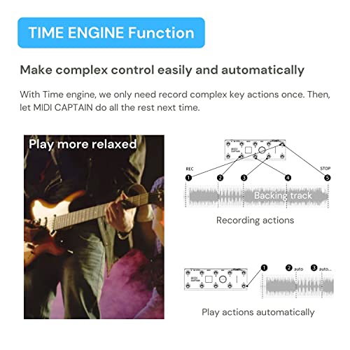 Paint Audio Midi Captain Foot Controller With Wireless Midi Adapter-Midi Mate Time Engine Function Support All Pc/Cc/Note Commander 10 Foot Switches #TOP5