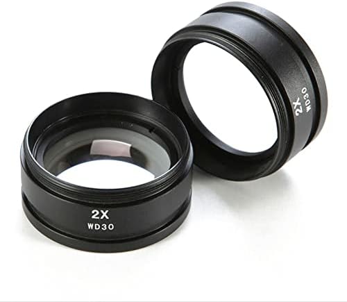 Vista 6 de Lab Microscope Equipment 3.5X-90X Microscope 0.5X 2.0X Barlow Lens 144 Ring Light Microscopio Microscope Accessories