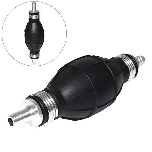 ePathChina 8mm 5/16 Black Primer Bulb Rubber Fuel Pump Transfer Vacuum Fuel Hand Primer Gasoline Petrol Diesel Pump for Marine Boat Accessories - Thumbnail 7