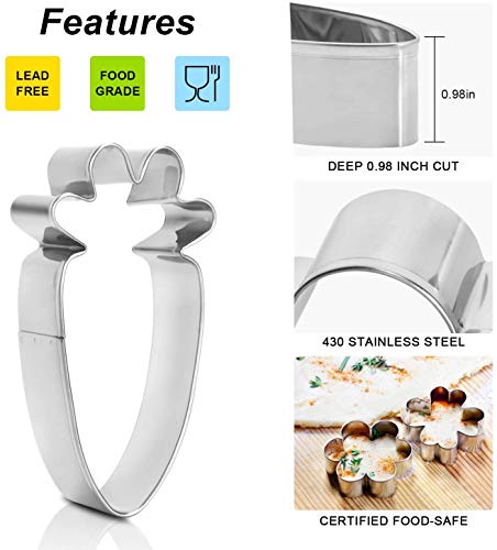 image for Hoepaid Easter Cookie Cutters DIY Baking Decor Pastry Modelling Tools 