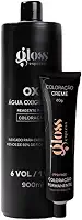 KIT COLORAÇÃO + OX para coloração de fios brancos 6 vol /1,9%
