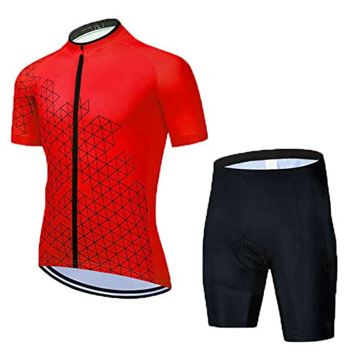 Maillot Ciclismo, Ropa Ciclismo veranopara Hombre,Cycling Jersey Set Men Summer Short Sleeve Cycling Clothing MTB Outdoor Riding Bike ​Uniform,A02,SG Cover