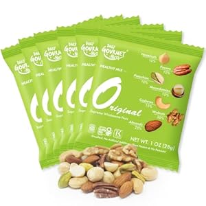 Daily Gourmet Nuts – Unsalted Mixed Nuts Snack Packs/Individually Wrapped Snacks/Nut Snacks/No Peanuts/Healthy Trail Mix Individual Packs/Deluxe Assorted Snacks