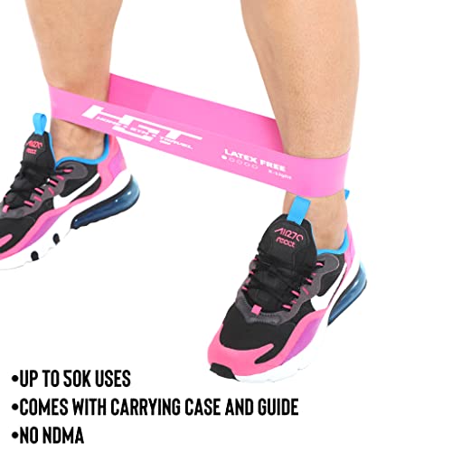 Hgt Resistance Bands Set -Latex-Free Booty Bands For Women & Men - Supports Stretching, Yoga, Pt, Glutes & Legs Training - Exercise Equipment For Home/Gym Workouts - (5 Bands, Purple) #TOP3