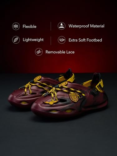 Image of The Souled Store Hydros: Men Clogs | Lightweight EVA Slip-on Sandals for Men with Adjustable Velcro Strap, Removable Laces & Detachable Naruto Silicone Charms