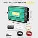 2500 Watt Inverter 12V to 110V/120V, 5000W Peak Truck Power Inverter Modified Sine Wave AC to DC Converter with Remote LED Didplay 5V 3.4A USB Port 2 AC Outlets for Vehicles Car RV