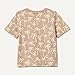 Amazon Essentials Toddler Boys' Short-Sleeve T-Shirts, Mushroom Brown Palms, 4T