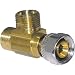 LASCO 06-9111 Angle Stop Add-A-Tee Valve, 3/8-Inch Compression Inlet X 3/8-Inch Compression Outlet X 3/8-Inch Compression Outlet, Brass