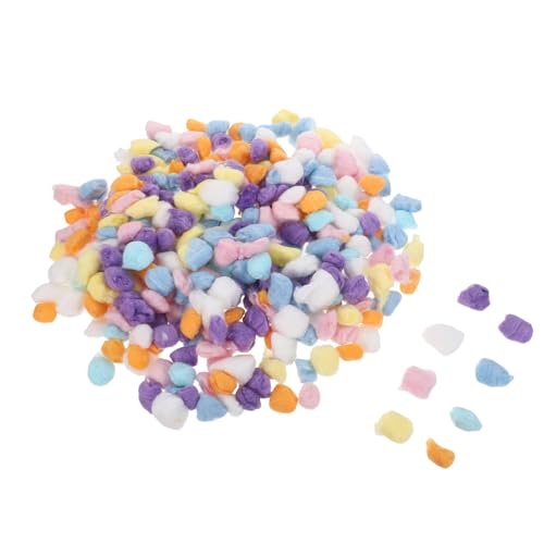 Pompons multicolores en coton Housoutil 25 cm | Sachet de 500g pour tous vos loisirs créatifs DIY
