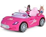 PEG Barbie RC - Elektrisches Auto mit Fernbedienung, Lichtern, Sounds und Zwei Sitzen für Deine Barbie-Puppen. Geeignet ab 18 Monaten, 12V
