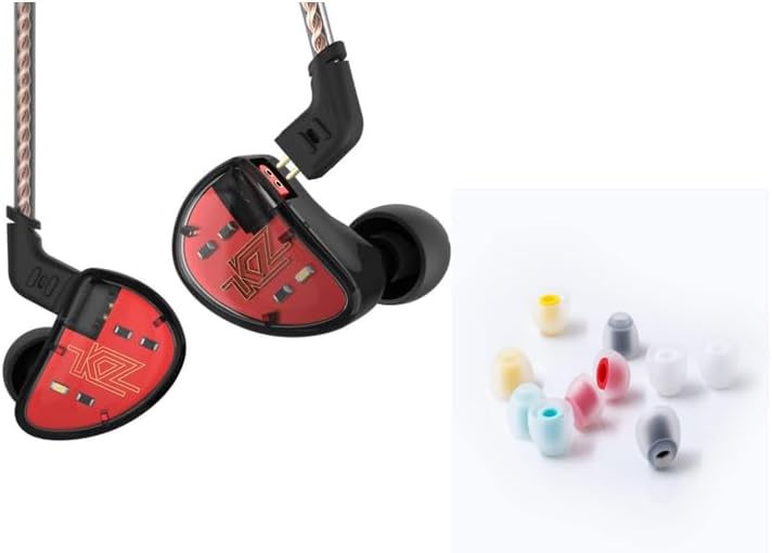 KZ AS10 IEM Headphone, 5 Balanced Armature Driver KZ Earbuds Wired Earphone+07 Ear Tips