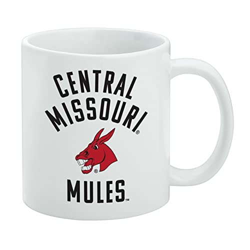 University of Central Missouri Mules Ceramic Coffee Mug, Novelty Gift Mugs for Coffee, Tea and Hot Drinks, 11oz, White