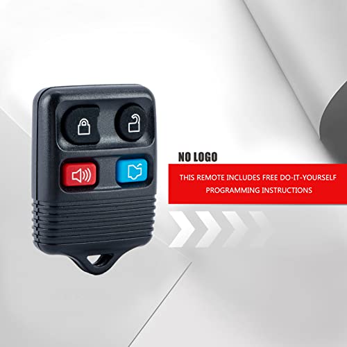 Keyless Entry Remote Key Fob Car 4 Button Replacement for CWTWB1U212 Fits Ford Focus Explorer Escape Mercury Mazda Lincoln Tribute