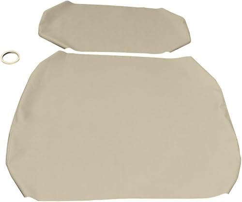 Miniatura 2 de Funda de asiento delantero para carrito de golf con grapas para caballo de batalla E-Z-Go, cuero de microfibra, marrón