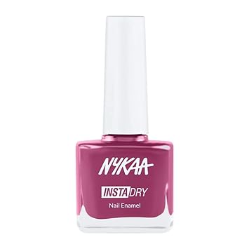 Nykaa Insta Dry Fast Drying Nail Enamel Polish, Punch Pink 340, 9ml