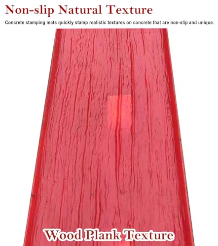Tapis de tamponnage pour béton à texture de bois de 2m de long - 4