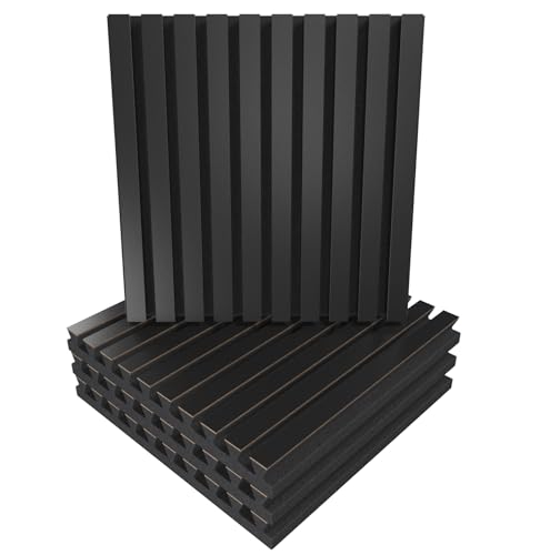 �����X���b�g�z���g�U�p�l�� 4�Z�b�g | 50x50x5cm | �z���E�g�U�E���ˁE�h�� | �m�C�Y�ጸ���G�R�[�}�� | HDF�v���[�g�̐F: [x4 POLE | �u���b�N]