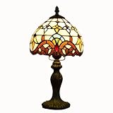 La lavorazione è squisita AIFUDE Tiffany 8-inch Style Tiffany Lampada da tavolo europeo barocca Bedroom Comodino Luce Camera da letto della lampada