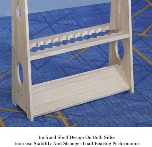 TIST Portable Billiard Cue Rack Billiard Cue Rack Floor Stand Heavy Duty Billiard Cue Rack Storage Rack for 10 Pool Cues Hardwood Wall Mounted Pool Cue Holder