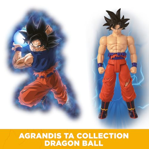 BANDAI - Dragon Ball Super - Figurine géante Limit Breaker - Ultra Instinct Goku Sign - Licence Officielle Dragon Ball - Grande Figurine Goku articulée 30 cm - Jouet Enfant 4 Ans et + - 36749