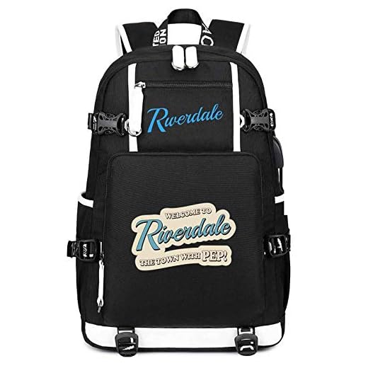 Mochila Riverdale Mochila para Niños Y Niñas Mochila con Patrón De Serpiente Mochilas Escolares para Adolescentes con USB para Hombres Y Mujeres Mochilas Casuales Style19