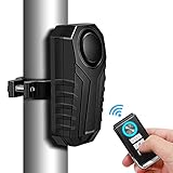 WSDCAM Anti-Theft Bike Alarm with Mount, 113dB Burglar Vibration Motorcycle Bicycle Alarm Security System Waterproof Cycle Bike Alarm with Remote