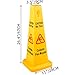 VEVOR 6 Pack Floor Safety Cone Bilingual Wet Floor Sign 4 Sided Caution Wet Floor Signs for Indoors and Outdoors