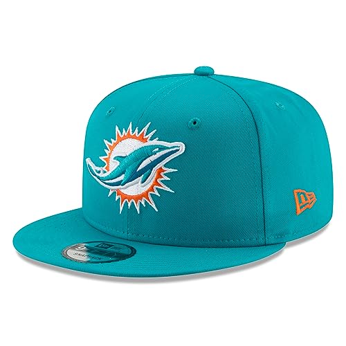 New Era Miami Dolphins Hat NFL Aqua 9FIFTY Snapback Adjustable Cap Adult One Size