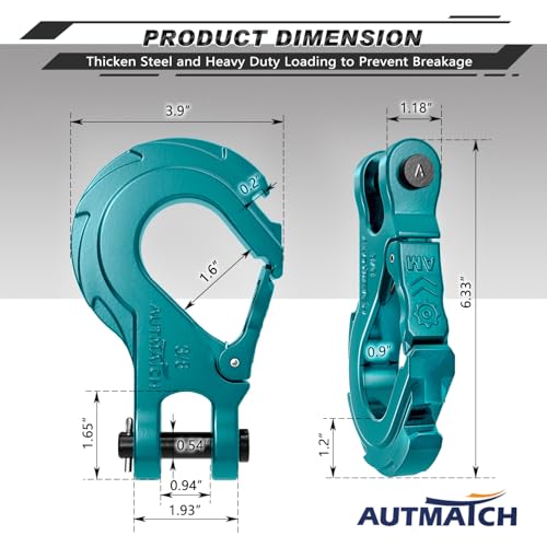 image for AUTMATCH Winch Hook 3/8
