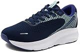 JACKSHIBO Sneaker Schuhe Herren Damen Laufschuhe Sportschuhe Breite Turnschuhe Fitnessschuhe Joggingschuhe Hallenschuhe Straßenlaufschuhe, Blau 37EU