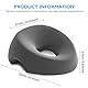 LEKEFETO Massage Gesichtskissen – Massage Kopfstütze mit Loch – Ergonomisches Gesichtskissen für Massageliege & Spa, Memory Foam (Hellgrau, 32x27x14cm)