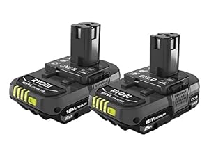 RYOBI ONE+ 18V High Performance Lithium-Ion 2.0 Ah Compact Battery (2-Pack)