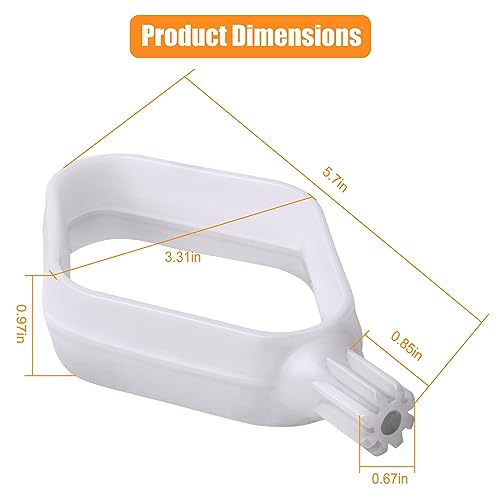 Cookie Paddles for BO-SCH Mixers, Cookie Dough Paddles for BO-SCH Universal Plus & Nutri-Mill Artiste Stand Mixers, Rugam Food Grade Kitchen Machine-Designed for Use With Metal Drivers, 2 Pack - Thumbnail 2