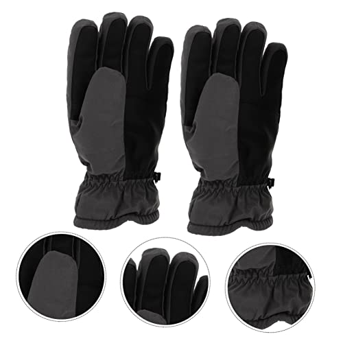 BIUDECO 1 Par Luvas De Esqui Snowboard Masculino Luvas Quentes Para Homens Luvas Antiderrapantes Luv