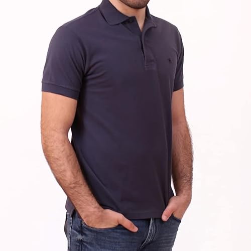 Mobaco so100 men fine cotton pique regular fit polo shirt - gray - l