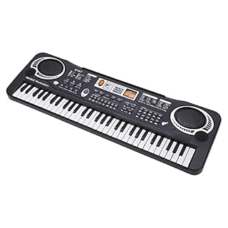 Fuwe Clavier électronique avec 61 Touches, Tableau d’apprentissage, 6 Chansons de Démonstration, 16 Vrais Instruments de… - Les Beatles, Paul McCartney, John Lennon, RIngo Starr, George Harrison