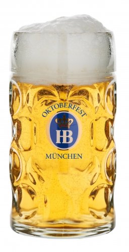 1 Liter HB  Hofbrauhaus Oktoberfest Edition  Dimpled Glass Beer Stein