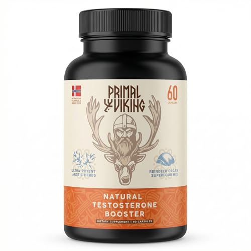 Primal Viking Men Wellness and Vitality Supplement Natural Support Capsules Men Wellness and Vitality Advanced Formula Overall Health Wellness 60 Capsules for 1 Month (Pack of 1)
