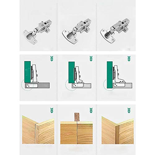Charnière de porte d'armoire à tampon hydraulique robuste