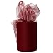 XiangGuanQianYing Wine Tulle Roll Spool 6 Inch x 100 Yards for Tulle Decoration